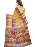 Pradip Fabrics Woven Tant Silk Blend Saree