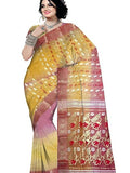 Pradip Fabrics Woven Tant Silk Blend Saree