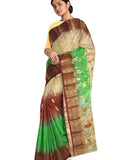 Pradip Fabrics Woven Tant Silk Blend Saree