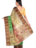 Pradip Fabrics Woven Tant Silk Blend Saree