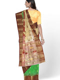 Pradip Fabrics Woven Tant Silk Blend Saree
