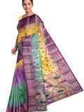 Pradip Fabrics Woven Tant Silk Blend Saree