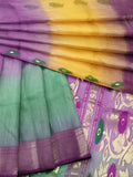 Pradip Fabrics Woven Tant Silk Blend Saree