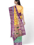 Pradip Fabrics Woven Tant Silk Blend Saree