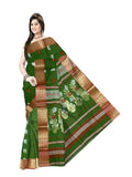 Pradip Fabrics Ethnic Women's Tant Cotton Silk Saree