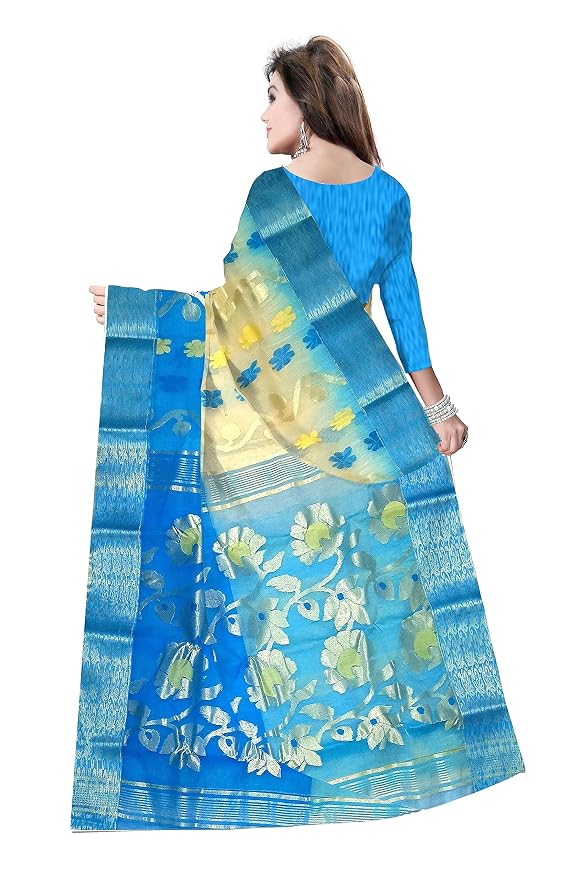 Pradip Fabrics Ethnic Women's Tant Silk Saree