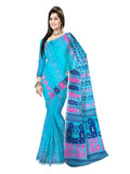 Pradip Fabrics Self Design Tant Silk Blend Saree
