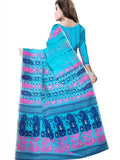Pradip Fabrics Self Design Tant Silk Blend Saree