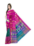 Pradip Fabrics Woven Tant Silk Blend Saree