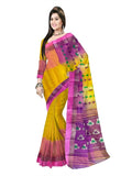 Pradip Fabrics Woven Tant Silk Blend Saree