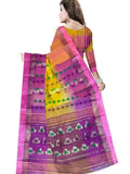 Pradip Fabrics Woven Tant Silk Blend Saree