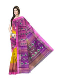Pradip Fabrics Woven Tant Silk Blend Saree
