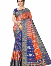 Pradip Fabrics Ethnic Women's Tant Silk Saree