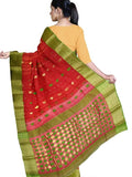 Pradip Fabrics Ethnic Women's Sat Khela Allover Tant Silk Saree 