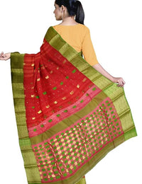 Pradip Fabrics Ethnic Women's Sat Khela Allover Tant Silk Saree 