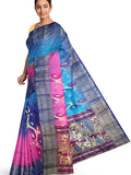 Pradip Fabrics Woven Tant Silk Blend Saree