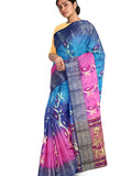 Pradip Fabrics Woven Tant Silk Blend Saree