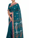 Pradip Fabrics Self Design Handloom Cotton Blend Saree.