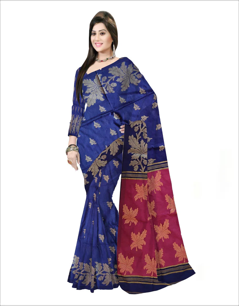 Pradip Fabrics Self Design Handloom Pure Cotton Saree