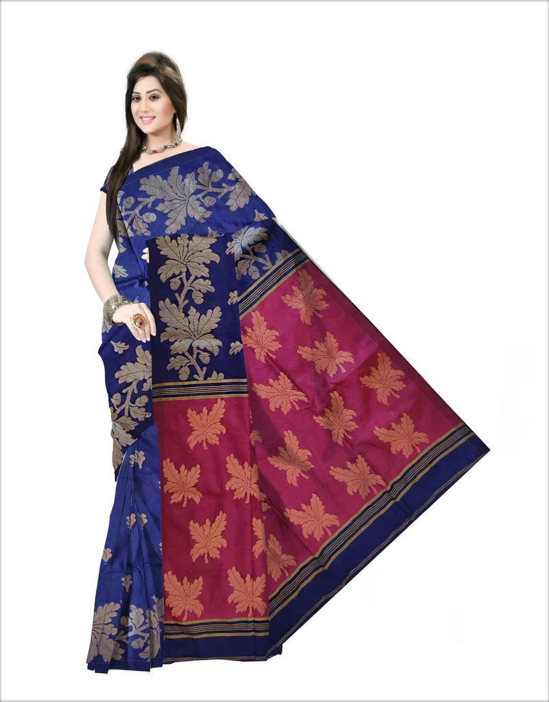 Pradip Fabrics Self Design Handloom Pure Cotton Saree