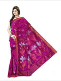 Pradip Fabrics Self Design Handloom Cotton Blend Saree.