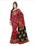 Pradip Fabrics Self Design Handloom Pure Cotton Saree