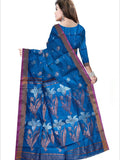 Pradip Fabrics Self Design Handloom Cotton Blend Saree.