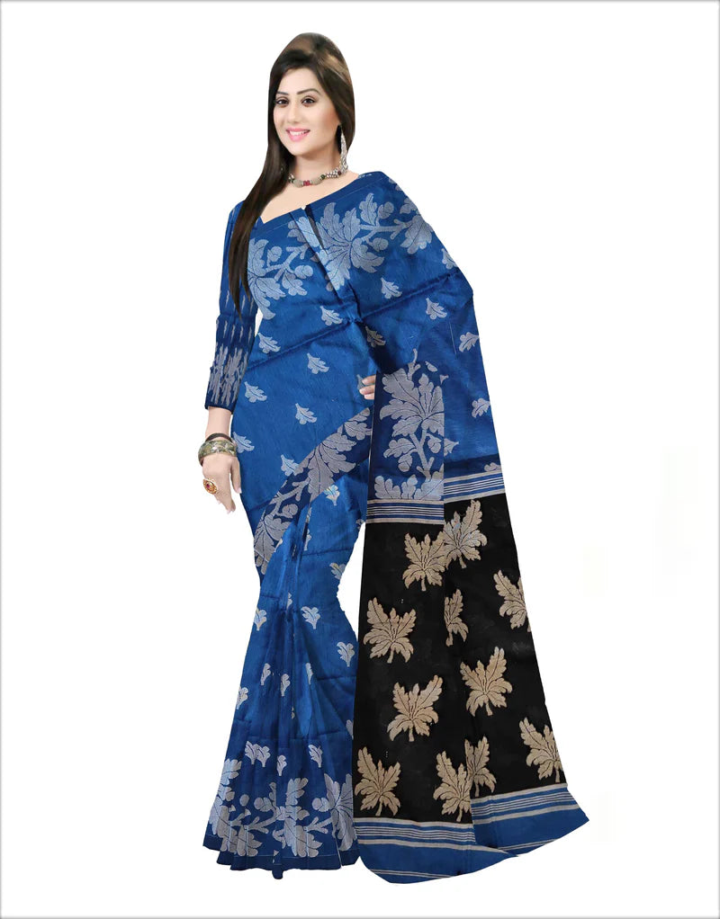 Pradip Fabrics Self Design Handloom Pure Cotton Saree