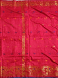 Pradip Fabrics Self Design Handloom Cotton Blend Saree (Yellow)