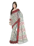 Pradip Fabrics Ethnic Women's Tant Cotton  All Over Dhakai Jamdami Saree