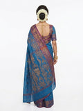 Pradip Fabrics Self Design Handloom Cotton Blend Saree (Yellow)