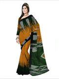 Pradip Fabrics Self Design Handloom Cotton Blend Saree (Light Green)