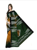 Pradip Fabrics Self Design Handloom Cotton Blend Saree (Light Green)