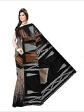 Pradip Fabrics Self Design Handloom Cotton Blend Saree (Light Green)