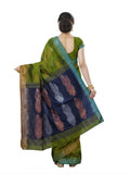 Pradip Fabrics Self Design Handloom Cotton Blend Saree (Grey)