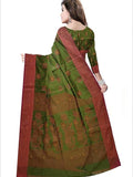 Pradip Fabrics Self Design Handloom Cotton Silk Saree 