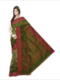 Pradip Fabrics Self Design Handloom Cotton Silk Saree 