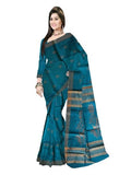 Pradip Fabrics Self Design Handloom Cotton Blend Saree