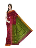 Pradip Fabrics Applique Handloom Cotton Silk Saree