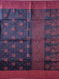 Pradip Fabrics Self Design Handloom Cotton Silk Saree 