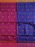 Pradip Fabrics Applique Handloom Cotton Silk Saree