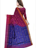 Pradip Fabrics Applique Handloom Cotton Silk Saree