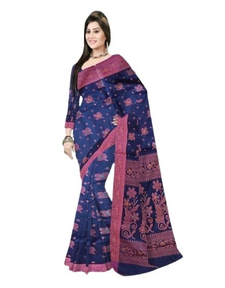 Pradip Fabrics Self Design Handloom Cotton Silk Saree 