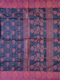 Pradip Fabrics Self Design Handloom Cotton Silk Saree 