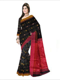Pradip Fabrics Applique Handloom Cotton Silk Saree