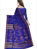 Pradip Fabrics Self Design Handloom Cotton Blend Saree