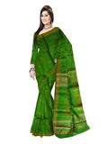 Pradip Fabrics Self Design Handloom Cotton Blend Saree