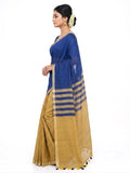 Pradip Fabrics Self Design Handloom Pure Cotton Saree 
