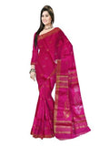 Pradip Fabrics Self Design Handloom Cotton Blend Saree
