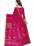 Pradip Fabrics Self Design Handloom Cotton Blend Saree